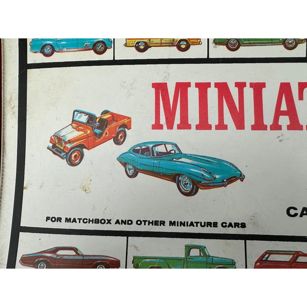 Mattel Miniature Cars Carrying‎ Case Vintage 1966 Matchbox Storage